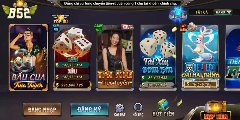 Cổng game B52 Club – Địa chỉ đánh bài ăn tiền thắng lớn